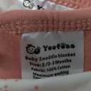Yoofoss Baby Swaddles for Newborns 100% Organic Cotton, Adjustable Swaddle Sleep Sack 0-3 Months Newborn Swaddle Sack, Breathable Soft (Small) (Pink & Heart & Butterfly)