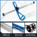 Foldable Drywall Cutting Tool, 1-60cm Adjustable Sheetrock Cutter
Dual-scale cutter fits 1/4"-5/8" gypsum board; includes built-in scraper, plasterboard edge bander, utility blades & gloves