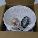 Farmhouse Pendant Light Fixtures, 11.8" Black Pendant Lights Kitchen Island, Dome Wood Hanging Lighting for Dining Room Bedroom (11.8" - 1 pack, Black and Wood)