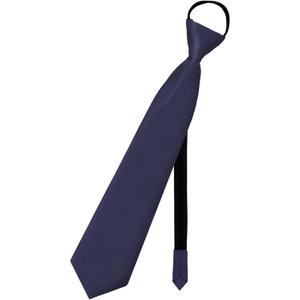 Pre-tie Zipper Kids Ties - Black/Red for Boys & Girls 8-14
