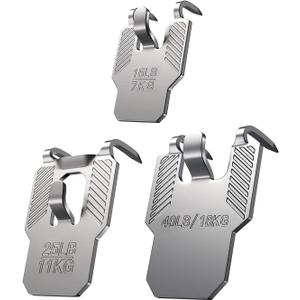 15 25 40 lb Drywall Picture Hangers Claw: 25 Pack Heavy Duty Damage Free Wall Picture Hanging Hooks - Art Mirror Photo Frame Sawtooth Wire D Ring Hanger Kit for Room Office Decor