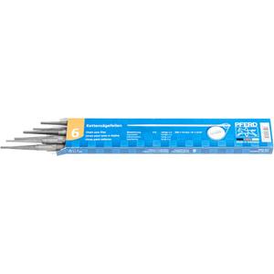 PFERD Chain Saw File Round, 6 pcs. | Dia. 5/16 inch x 8 inch Classic line with Precise Spiral Cut | 17061  Files for manually Quick Sharpening Chain saws
