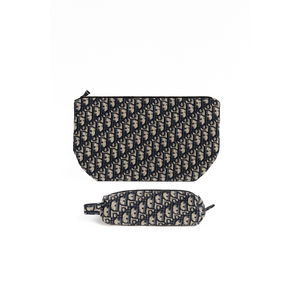 Travel Makeup Bag for Women, Large Capacity Checkered Cosmetic Bags, Portable Pouch Open Flat Toiletry Bag, Make up Organizer