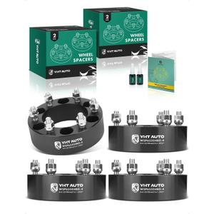 YHTAUTO 6x5.5 Wheel Spacers 2 inch Fits Infiniti & Nissan Models, Frontier, Pathfinder, Titan, QX4, QX56, Pickup, Xterra, 6x139.7 Tire Spacers 50mm w/ M12x1.25 Studs 108mm Center Bore, Not Hubcentric