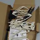 Halloween Decorations Outdoor Solar Garden Lights, 2PCS of Set 3D Scary Bat Realistic Skeleton Outside Decor, Solar Creepy Bats Path Lights for Grave/ Yard/ House/ Halloween Party Gifts Decor Purple