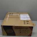 SHIHOT 18" Low Profile Crystal Ceiling Fans with Lights and Remote, Modern Flush Mount Fan, Reversible, 3-Speed, Quiet, Caged Ceiling Fan for Bedroom (Bulbs not included)