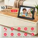BIGASUO Digital Picture Frame, 10.1" Frameo Digital Frame WiFi with 32GB Memory, 1280x800 IPS Touch Screen, Send Photos/Videos from Your Phone Anywhere, Photo Gifts for Parents and Grandparents