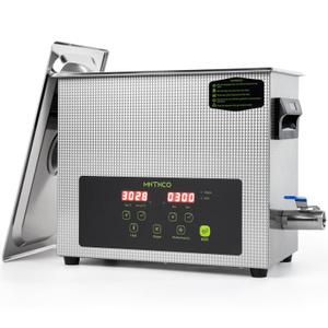 6L Commercial Ultrasonic Cleaner, ECO Mode, Heating, Degas Mode, ECO Energy-Saving Ultrasonic Cleaning Machine Excellent for Labs,Carburetor,Jewelry,Dentures,Automotive & Industrial Parts.