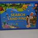 Search and Find Books for Kids Ages 3,4,5,6, Preschool Learning Activities, Educational Reusable Mats for Toddlers, Travel Game Toys for Road Trip Train, Art & Crafts, Birthday Gifts for Girl and Boy