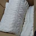 Ultra-Soft Plush Sherpa Car Seat Cover Set (4 Pieces) – Universal Fit Fluffy Fleece Seat Cushion Pad, Non-Slip Backing (Cream / Off-White)