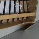 Mr IRONSTONE Fireplace Grate 21 inch Solid Steel Heavy Duty Fireplace Log Grates 3/4" Bar Grates Outdoor/Indoor Wrought Iron Burning Rack Holder