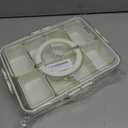 Snackle Box Container | Made with Food-Grade Durable Plastic | 8 Compartment Snack container with lid and Handle | Dishwasher Safe Snackle Box | perfect for Kids, Adults,Traveler and for picnic