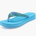 ONCAI Flip Flops for Women, Beach Thong Sandals Womens with Arch Support, Dressy Rhinestone Comfortable Yoga Mat and Non Slip Rubber Soles for Summer US, Size: 8