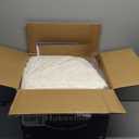 Hobestluk 3ft Bean Bag Chairs for Adults Large Beanbag Chair with Chevron Plush Fur Cover Big Bean Bag Chair for Living Room Bedroom Dorm Office - White (36 x 36 x 22)