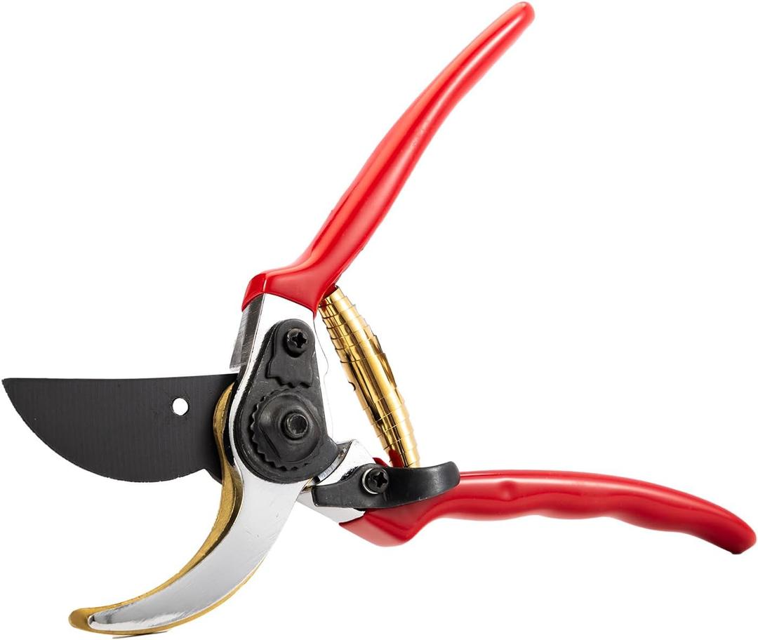 Professional Sharp Bypass Hand Pruning Shears Garden Shears Bonsai Scissors Clippers Tools Handheld Rust-Resistant Titanium Coated Pruner for Gardening