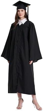 gradois Unisex Matte Graduation Cap and Gown 2026 Tassel Set for High School &College Graduates 42