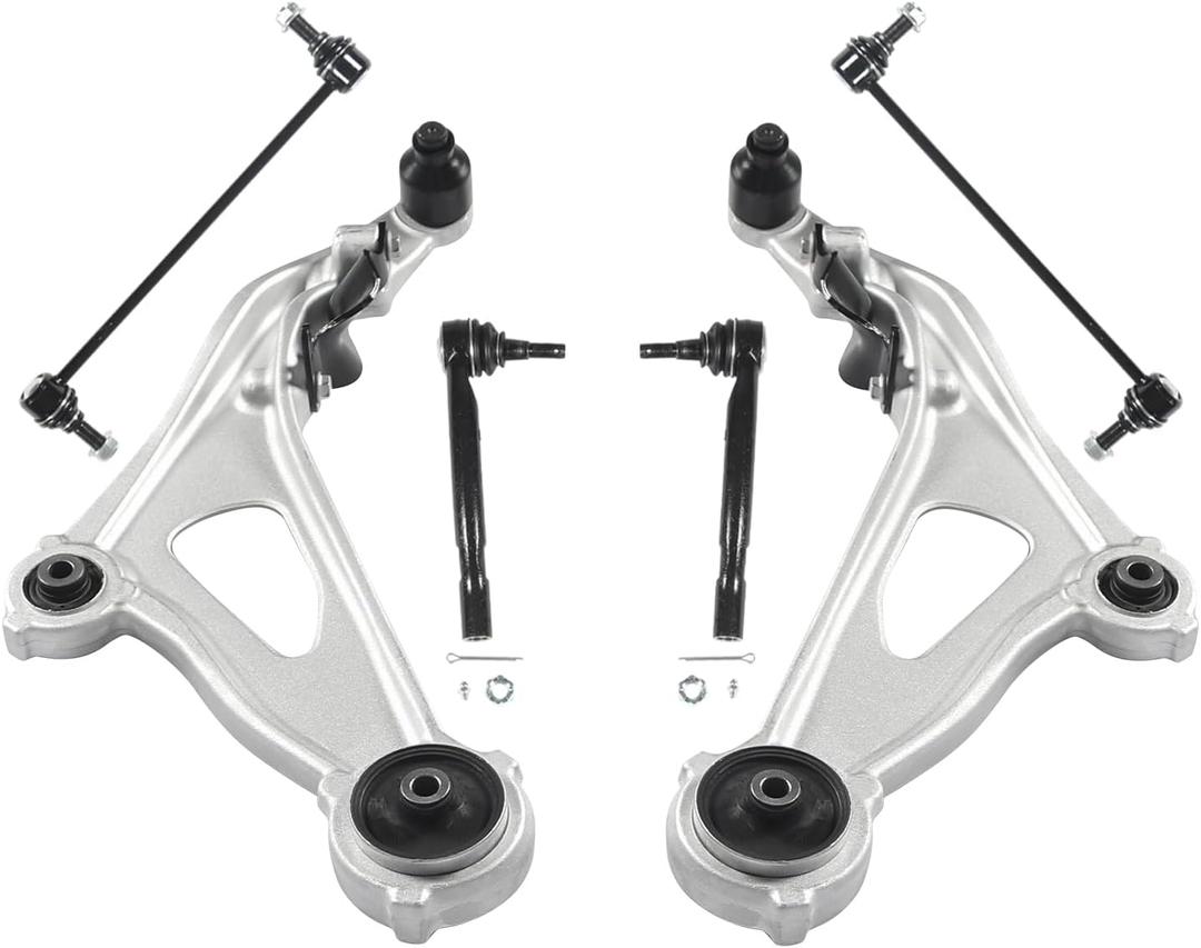 6PCS Front Lower Control Arm Fits 2013-2019 for Nissan Pathfinder, 2014-2019 for Infiniti QX60, 2013 JX35 Suspension Kit w/Ball Joints K623063 K750094 K750095 K623064 ES801265 ES801266