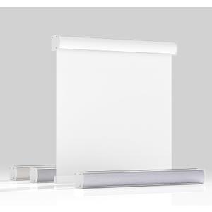 Blackout Roller Shades for Windows, Cordless Roller Blinds with Cassette Valance, Thermal Insulated Fabric UV Protection, Window Shades for Home,Office,Bedroom,Door, Pure White,32.5"W x 48"H