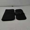 Car Seat Protector - Seat Protection Mat - Thick Padding - Durable, Waterproof Fabric, Leather Reinforced Corners & 3 Pockets for Handy Storage Black