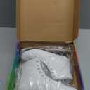 Figure Ice Skates for Women and Men - Air Cushion Deluxe Hockey Ice Skate Premium Leather Skates Indoor Outdoor Rink for Teens Beginner (39-Women's 8/ Men's 6.5, White)