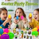 80pcs Italian Brainrot Easter Eggs with DIY Accessories and Keychains, Filled Easter Eggs Kids Classroom Gift Exchange Easter Egg Hunt Basket Stuffers Party Favors