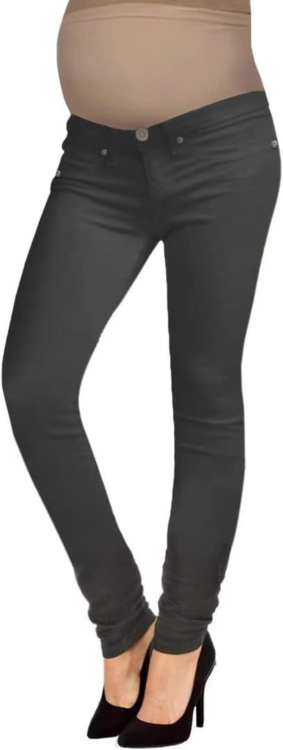 Hybrid & Company Stylish and Comfortable Women Super Stretchy Maternity Jeans (Medium, Pm2835sk-chr)