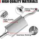 Rear Exhaust Muffler Compatible With 2006-2011 Honda Civic 1.3L/1.8L Muffler Exhaust