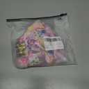 WDIRARA Women's Graphic Print Triangle Bikini Tops Tie Backless Swim Tops (M)