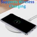 for Samsung Galaxy S21+ Plus Clear Case with Magnetic, Anti-Yellowing TPU & PC Back Cover Camera Protection, Wireless Charging Compatible