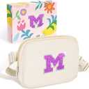 COSHAYSOO Girls Purses Fanny Pack Crossbody Belt Bag Birthday Gifts for 6 7 8 9 10 11 12 Year Old Girl Age 6-8 8-10 10-12 Kids Basket Stuffers Tween Teen Preteen Trendy Stuff Ivory M