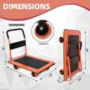 36"x24" Platform Truck Heavy Duty Cart, 1100Lbs Capacity