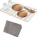 Stone Drying Mat for Kitchen Counter Foldable Dish Drain Mat Bathroom Multifunction Countertop Diatomite Absorbent Mat