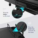 Kitsure Large Dish Drying Rack - Extendable Dish Rack, Multifunctional Dish Rack for Kitchen Counter, Anti-Rust Dish Drainers with Cutlery & Cup Holders 19.2"-26.7" L x 12.9" W, Black
