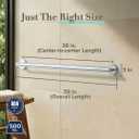 Gatco 966 Glam 36" Grab Bar, Chrome/ADA Compliant Safety Stainless Steel Grab Bar for Bathroom