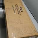 Luoxiao Black Buffet Sideboard Cabinet with 4 Fluted Doors, 47" Modern Credenza Accent Cabinet with Adjustable Shelves, Console Table & Solid Legs, Coffee Bar for Living Room, Hallway