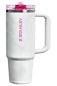 STANLEY Quencher ProTour Flip Straw Tumbler with Leakproof Lid | Built-In Straw & Handle | Cupholder Compatible for Travel | Insulated Stainless Steel Cup | BPA-Free (30 Ounces, Ash)