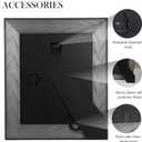 8x10 Picture Frame, Table Top or Wall Mount, Black, 1 Pack