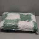 KICMOR Rugs for Bedroom Living Room, 3x5 Fluffy Soft Checkered Shag Area Rug Fuzzy Shaggy Plush Bedside Small Carpet, Sage Green and White Rug for Kids Boys Girls Dorm Nursery Home Decor Aesthetic