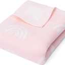 Rainbow Jacquard Baby Blanket, 30"x40" Two-Sided Breathable Throw Blanket for Boys and Girls, Newborn Infant Toddler Ideal for Gift
