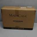 MALACASA 4.4 QT Baking Dish with Rack, 9x13 Large Casserole Dish for Oven, Ceramic Baking Pan with Rack, Rectangular Lasagna Pan Deep with Handles for Baking, Durable Microwave Oven Safe, White