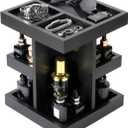 EXIN DECHEN Cologne Organizer for Men,Cologne Stand,3 Tier Wooden Perfume Shelf with Rotate,Desk Organizer,Gift for Dad From Wife,Husband Boyfriend Birthday Gift Ideas,Gifts for Men