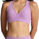 Beyond Yoga Women's Spacedye Lift Your Spirits Bra (Lilac Petal Heather) Small
