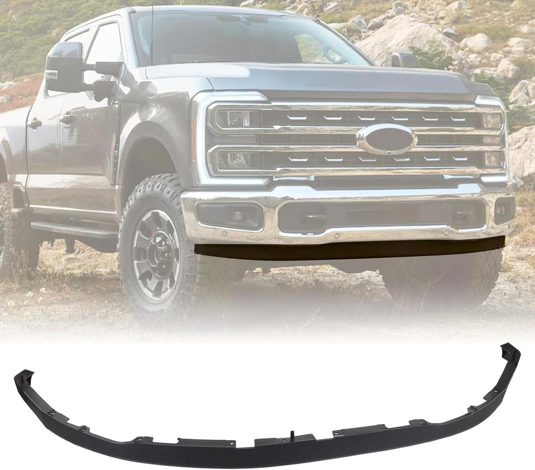 Duolctarms 2.15 inches Front Bumper Valance Panel Deflector Air Dam Assembly Compatible for 2023-2026 Ford F250, F350 Super Duty Tremor PC3Z-17626-CA