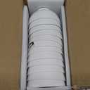 Foraineam 12 Pack 10 Ounces Porcelain Small Bowl Set White Round Bowls (10 fl oz)