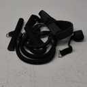 2025 Upgrade Foot Pedal Resistance Band, Adjustable 4-Tube Pedal Ankle Puller Resistance Band with Handle, Multifunction Home Gym Equipment, Stirrup Puller for Men Women for Full Body Exercise (Black)