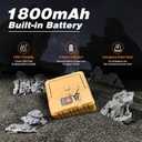 5 x 2 in 1 Camping Lantern Flashlights, DIBMS 4-Pack LED USB Rechargeable Hanging Power Bank Waterproof Light for Camping Hurricanes Emergency Power Outages Indoor Outdoor