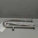 Toilet Grab Bar 23.4 Inch, YuanDe Wall to Floor Brushed Nickel Bathroom Safety Bar w/Anti-Slip Knurled Grip, Stainless Steel Handicap Grab Bar with Leg,Support Bar for Disabled Elderly Pregnant