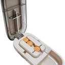 Pill Cutter for Cutting Multiple Pills, 1/2 1/4 Pill Splitter for Large, Small and Tiny Pills, with Improved Sharp Blade, Adjustable Centering Device