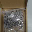 #6 x 3/4" (100 Pack) Stainless Steel Phillips Pan Head Wood Screws, Stainless Steel 304 (18-8), Pan Head Sheet Metal Screws Self Tapping for Wood