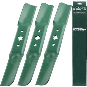 Medium Lift Mulching Blades 942-05052A 50 Inch for Cub Cadet, Troy Bilt, Craftsman, MTD Replaces OEM no. 742-05052A 490-110-M155 RZT XT1 ZT1 LT50 XT2 ZT2 L50 LX50 S50 GT50 Z550 T260 / 3 Pack
